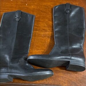 Frye & Co Black Leather Knee-High Boots